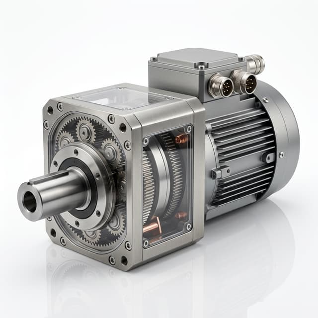 Low ratio geared motor for backdrivable robot joints
