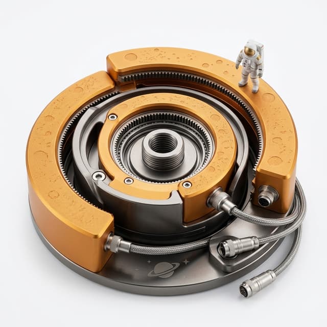 Robotic arm actuator motor for compact joint design